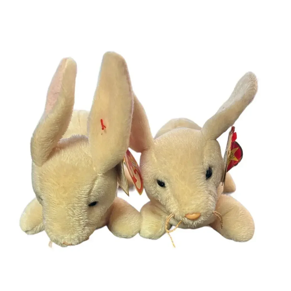 Set of 2: TY Beanie Baby Nibbler 1998 1999‎ TAG ERROR- Vintage and Retired!